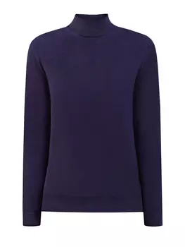 Водолазка в стиле casual из тонкой шерсти