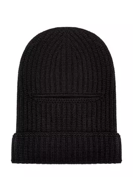 Вязаная балаклава из шерсти, кашемира и шелка