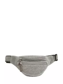 Вязаная поясная сумка из кашемира и шерсти