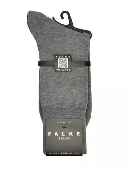 Высокие носки Tiago из меланжевого хлопка с логотипом