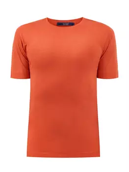 Яркая футболка из гладкого хлопка и лиоцелла