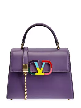 Яркая сумка VSLING из телячьей кожи с логотипом VLogo Signature