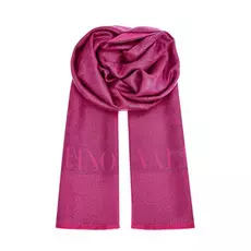 Яркий шарф из кашемира и шелка VLOGO Signature с логотипом бренда