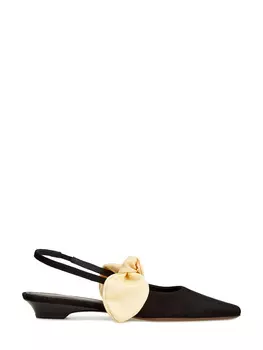 Замшевые туфли-слингбэки Uba с моделируемыми бантами