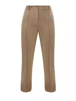 Зауженные брюки из хлопка с ювелирными деталями