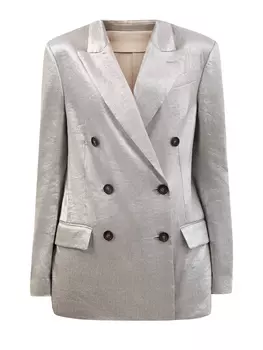 Жакет из льняного габардина Sparkling с цепочкой Мониль