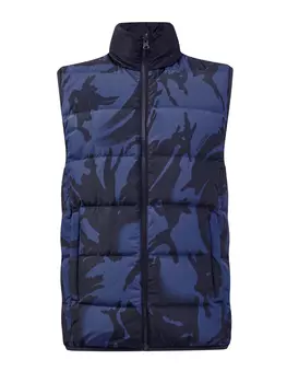 Жилет из водонепроницаемого нейлона с камуфляжным мотивом