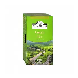 Чай Ahmad Tea Green Tea зеленый листовой, 25 пак