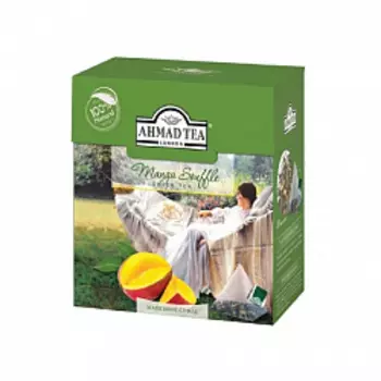 Чай Ahmad Tea Манговое суфле зеленый, 20 пир.