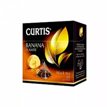 Чай Curtis Banana Flambe черный в пирамидках, 20 шт.