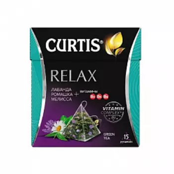 Чай Curtis Relax зеленый, в пирамидках, 15 шт.