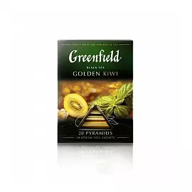 Чай Greenfield Golden Kiwi черный в пирамидках, 20 шт.