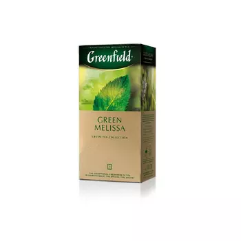 Чай Greenfield Green Melissa зеленый в пакетиках, 25 шт.