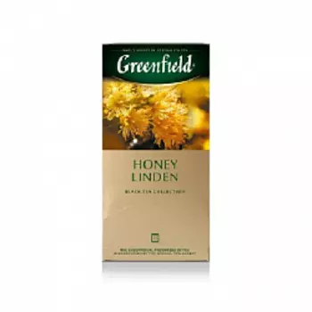 Чай Greenfield Honey Linden черный в пакетиках, 25 шт.