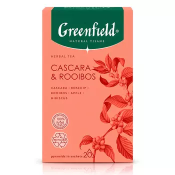 Чай Greenfield Natural Tisane Каскара-Ройбош, 20 шт.