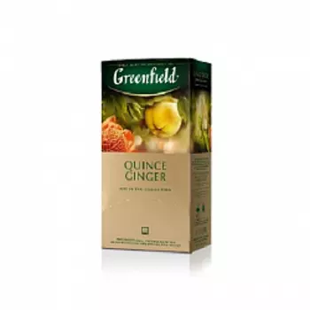 Чай Greenfield Quince Ginger зеленый в пакетиках, 25 шт.