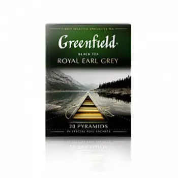 Чай Greenfield Royal Earl Grey черный в пирамидках, 20 шт.