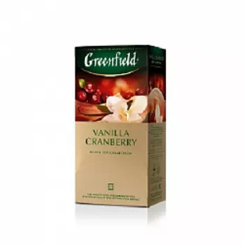 Чай Greenfield Vanilla Cranberry черный в пакетиках, 25 шт.