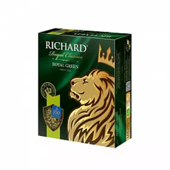 Чай Richard Royal Green зеленый в пакетиках, 100 шт.