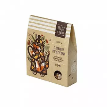 Чай травяной имбирно-цитрусовый, Травы и пчелы, 80 г