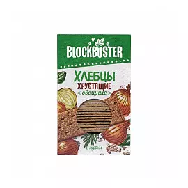 Хлебцы хрустящие с луком, BLOCKBUSTER, 130 гр.