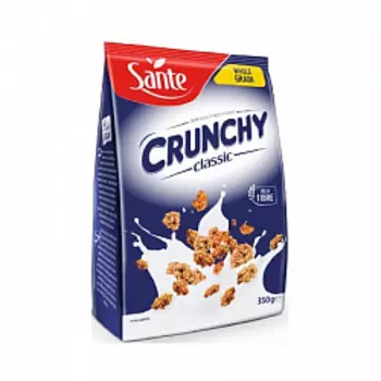 Хлопья Sante кранчи овсяные классические, 350 гр.