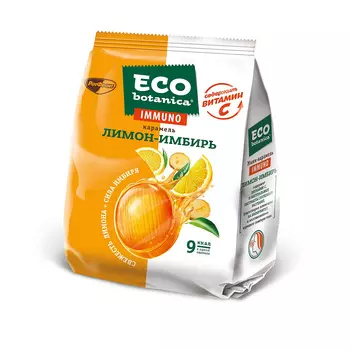 Карамель Eco-botanica IMMUNO лимон-имбирь 100 г.