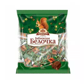 Конфеты Бабаевская Белочка, 200 гр.