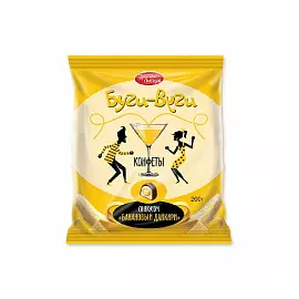 Конфеты Буги-Вуги со вкусом банановый Дайкири, Красный Октябрь, 200 гр