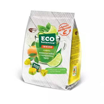Конфеты Eco-botanica Immuno апельсин-имбирь с медом, 150 г.
