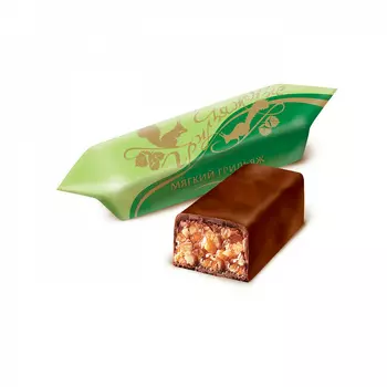 Конфеты Грильяжные, мягкий грильяж, Красный Октябрь