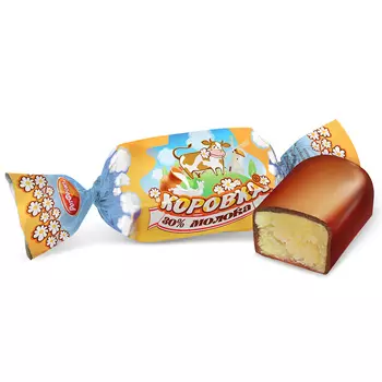 Конфеты Коровка 30% молока в глазури, Рот Фронт