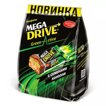 Конфеты Mega Drive с семенами конопли, 210 гр.