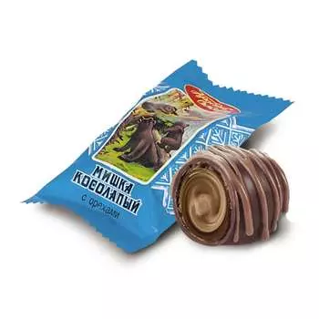 Конфеты Мишка косолапый с ореховой начинкой и орехами, Красный Октябрь