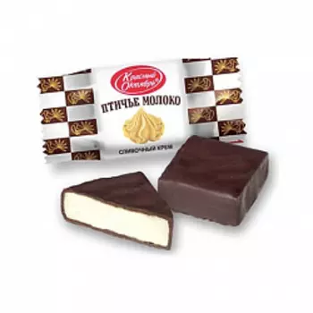 Конфеты Птичье молоко сливочный крем, Красный Октябрь