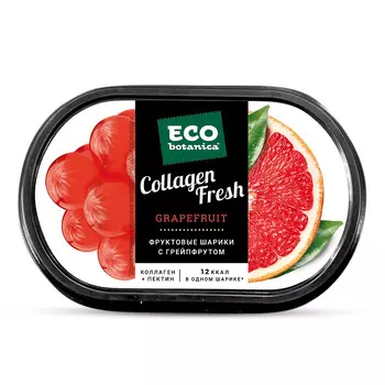 Конфеты с желейным корпусом Фруктовые шарики Eco-botanica, с грейпфрутом, 88 гр