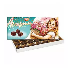 Конфеты в коробке Ассорти, Рот Фронт, 220 гр.
