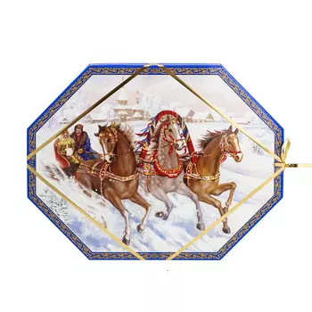 Конфеты в коробке Русь-тройка, Сормовская кондитерская фабрика,540 гр.