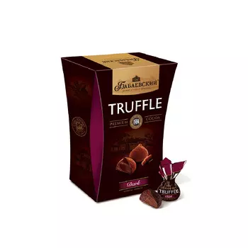 Конфеты в коробке Трюфель Бабаевский Dark Truffle, 200 гр.