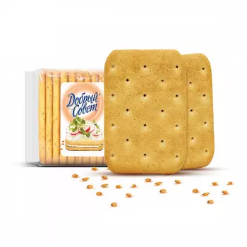 Крекер Добрый совет на фруктозе овсяный, Ясная Поляна