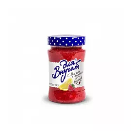 Малина и лимон, протертые с сахаром, Для Внучат, Абрико, 320 гр.