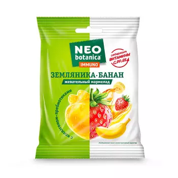 Мармелад Neo-botanica IMMUNO земляника-банан, 75 гр.