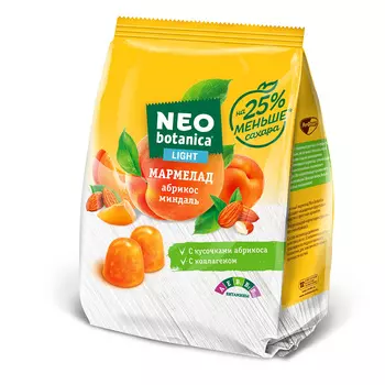 Мармелад Neo-Botanica Light, абрикос-миндаль, 150 гр