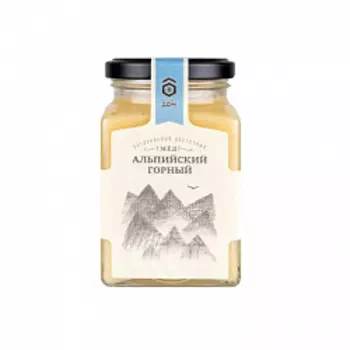 Мед Медовый дом цветочный Альпийский горный, 320 гр.