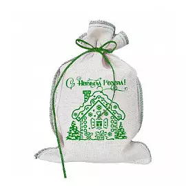 Мешочек средний Домик, размер 20x30 см