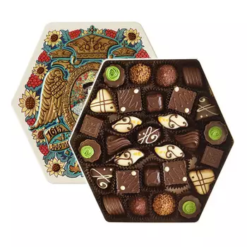 Набор шоколадных конфет Дом Романовых, Красный Октябрь, 300 гр.