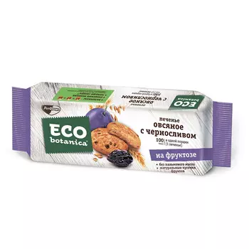 Овсяное печенье Eco Botanica с изюмом на фруктозе, 280 гр.