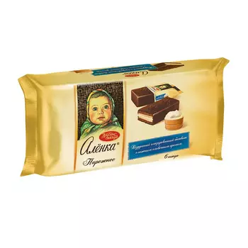 Пирожное Алёнка вкус сливочный крем, 240 гр.