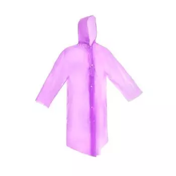 Плащ-дождевик взрослый универсальный, с застежками