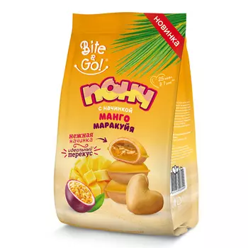 Понч Bite & GO, со вкусом Манго-маракуйя, 150 гр.